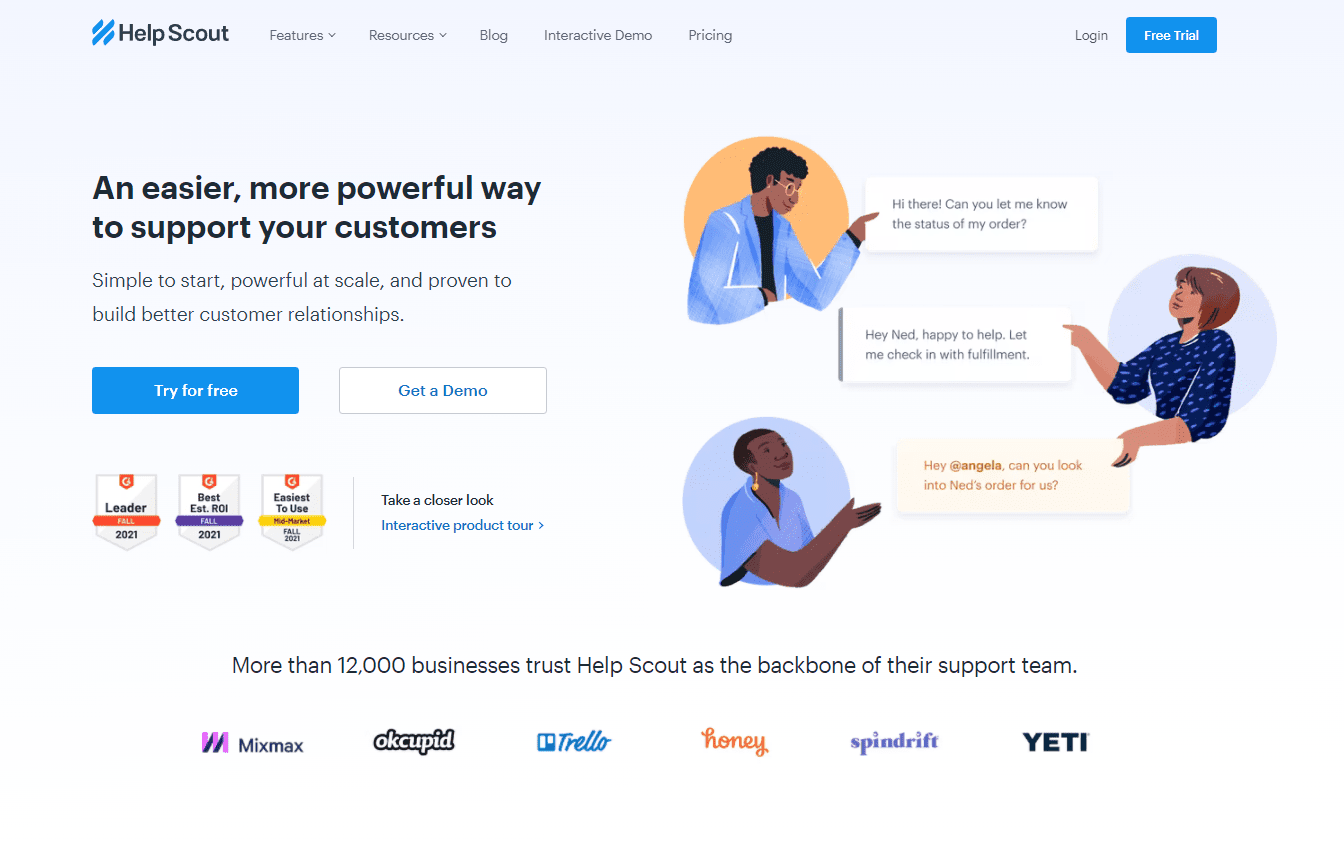 helpscout homepage