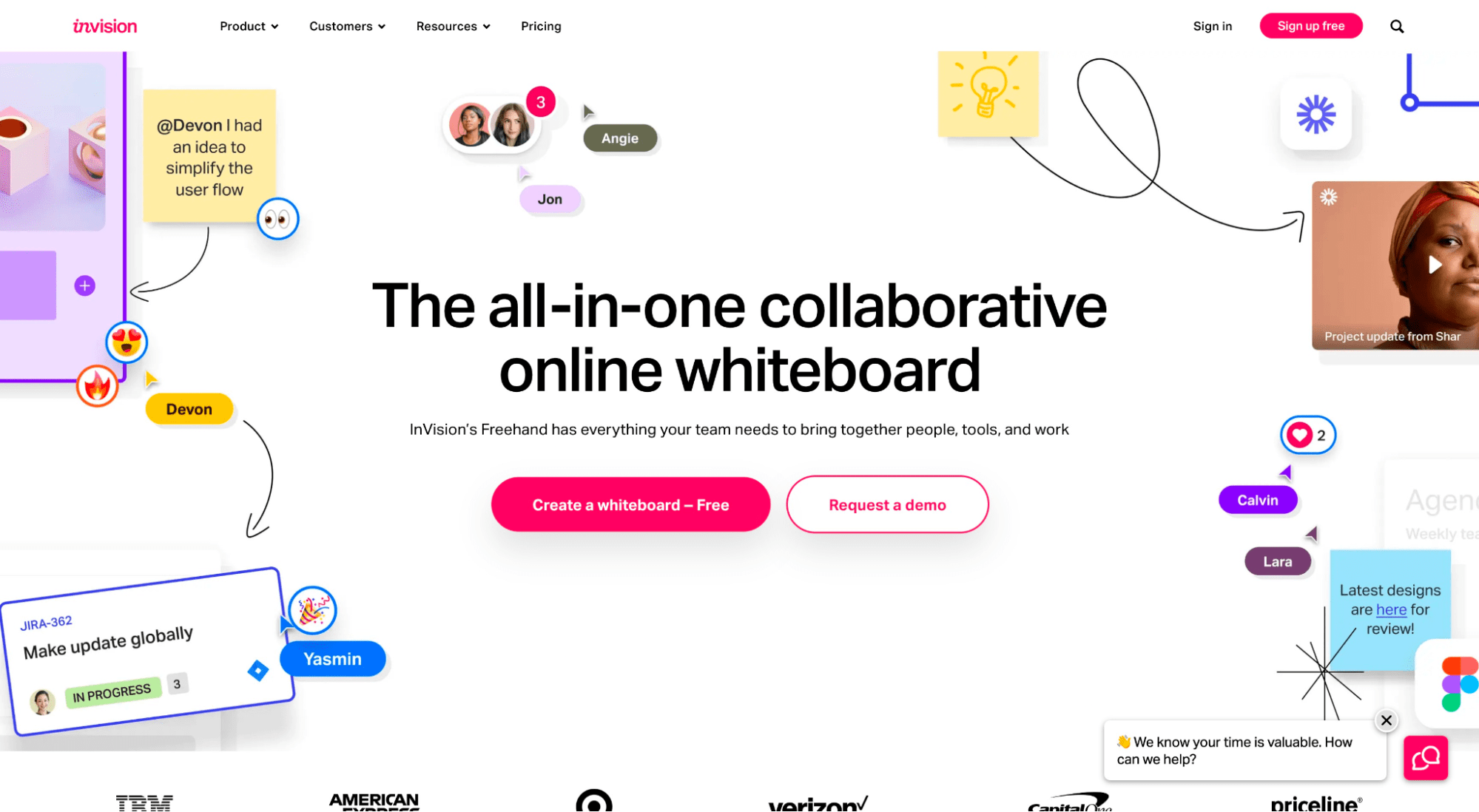 invision homepage