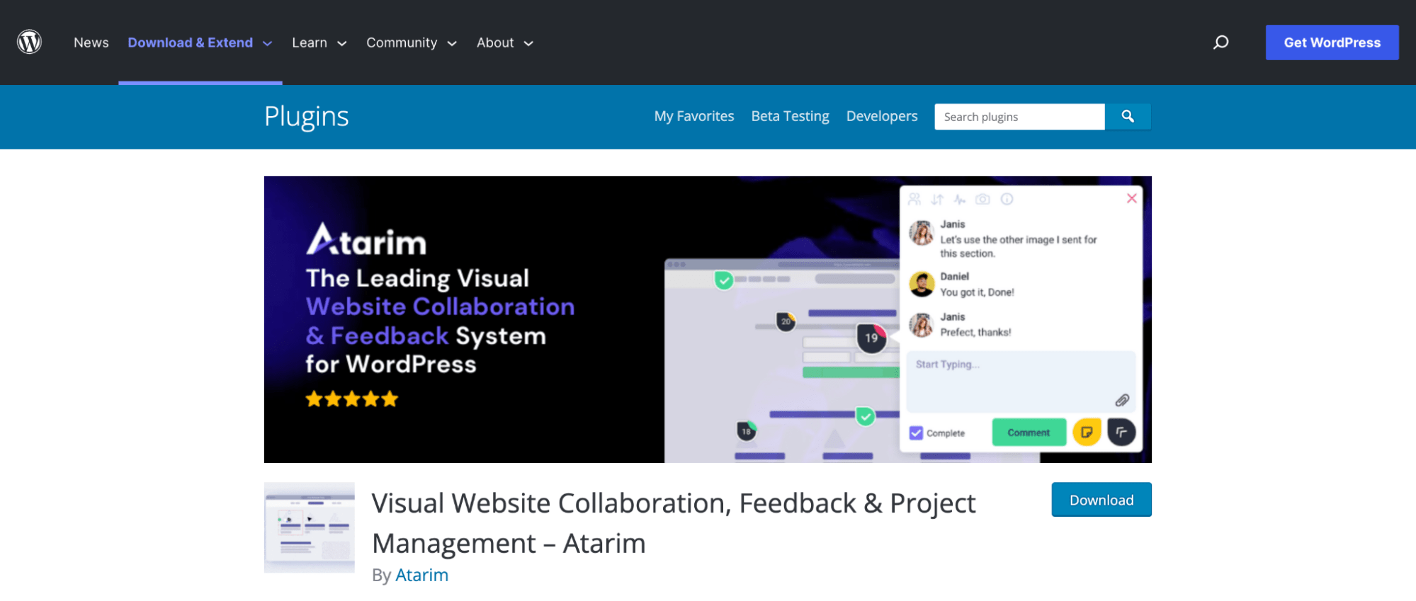 relaunch of Atarim plugin